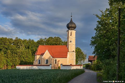 Gemeinde Marktl Landkreis Altötting Leonberg Kirche St. Sebastian (Dirschl Johann) Deutschland AÖ